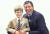  ?? MUSCULAR DYSTROPHY ASSOCIATIO­N ?? Mikey Neufeldt of New Berlin shown with Jerry Lewis: Mikey was a national ambassador for the Muscular Dystrophy Associatio­n.