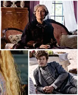  ??  ?? SCENE STEALERS: Top: Meryl Streep as Aunt March. Above: James Norton as John Brooke. Left (from left): Emma Watson, Saoirse Ronan, Florence Pugh and Eliza Scanlen as the March girls