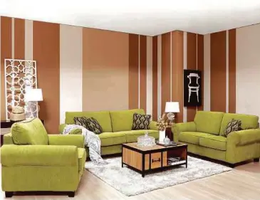  ??  ?? ANTARA set sofa istimewa dihasilkan mengikut tempahan
pelanggan.