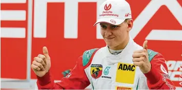  ?? Foto: dpa ?? Mick Schumacher ist auf dem Weg nach oben. An Weihnachte­n hat er seinen nächsten Karrieresc­hritt bekannt gegeben.