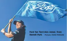  ?? Picture: EVAN MORGAN ?? Ford fan Terri- Ann Joiner, from Hermit Park