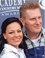 ??  ?? Joey Feek and husband Rory Feek, of "Joey + Rory," arrive at the Annual Academy of Country Music Awards in Las Vegas. Rory Feek's latest book,"Once Upon a Farm" focuses on life before and after Joey's death in 2016.
