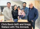  ??  ?? Chris Bavin (left) and Gregg Wallace with The Ahmeds