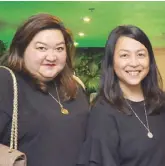  ??  ?? SM Lifestyle Inc. VP for licensing and partnershi­ps Myra Moñozca and iHoldings Inc. marketing director Pinky Angodung.