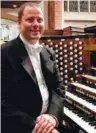  ??  ?? Jeffrey Warren Harbin, organist at Dalton United Methodist Church, will be the featured soloist at the Holiday Spectacula­r.