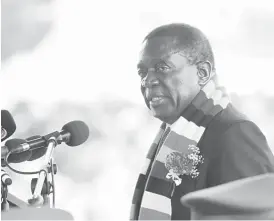  ??  ?? President Emmerson Mnangagwa