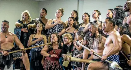  ?? PHOTO: JASON DORDAY/STUFF ?? Singer Ed Sheeran receives a po¯whiri welcome at Mt Smart Stadium in Auckland, ahead of his first New Zealand show.