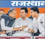  ??  ?? ■
Both Ashok Gehlot and Sachin Pilot repeatedly conveyed their grievances to senior leaders but the difference­s persisted. The power struggle escalated after 2018 assembly elections.