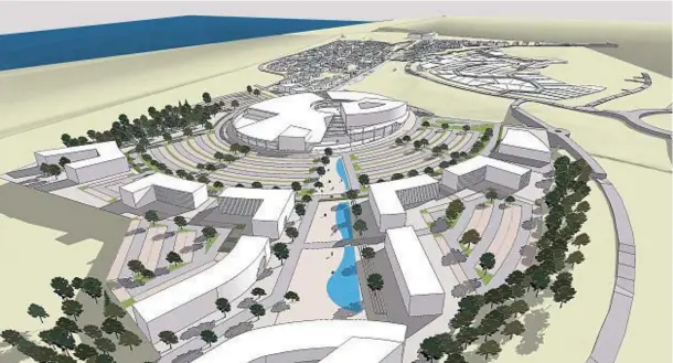  ??  ?? SHAPING UP: New artist’s impression of the Blackdog developmen­t which could deliver ‘substantia­l benefits for people living in Aberdeensh­ire’