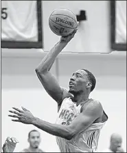  ?? AP/JOHN RAOUX ?? The Miami Heat believe 6-10 rookie Bam Adebayo can stretch the floor after seeing his shooting touch in early workouts. Most of Adebayo’s baskets were dunks in his one season at Kentucky.