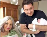  ?? PHOTO SUBMITTED VIA THE COMMERCIAL APPEAL ?? A GoFundMe campaign for Christian music artist Nathan Johnson, right, was the top GoFundMe campaign in Tennessee for 2017. Johnson’s wife, Megan Johnson, died shortly after giving birth to daughter, Eilee Kate.