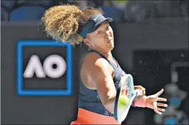 ??  ?? Japan's Naomi Osaka on way to beating Serena Williams in the semi-final on Thursday.