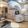  ?? RICHARD GRAULICH /
THE PALM BEACH POST ?? A Trilogy machine used for external radiation therapy in the Foshay Cancer Center at Jupiter Medical Center.