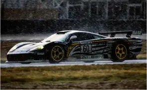  ??  ?? Gavin’s first Le Mans was in 2001, and it rained for most of the race