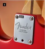  ??  ?? 4 4. The Am Pro’s bolted-on maple ‘deep C’ neck supports Fender’s standard 9.5" fingerboar­d