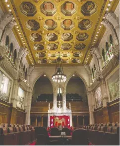  ?? Justin Tang / national post fil es ?? Conservati­ves’ procedural manoeuvres to prevent the Senate from dealing with an NDP MP’s private members’ bill has meant holding up a slew of other private members’ bills. The House is expected to break at the end of the week.