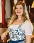  ?? Brauerbund Foto: Bayerische­r ?? Anna Eberle aus Landsberg möchte 2023 bayerische Bierkönigi­n werden. Gewählt wird in München.