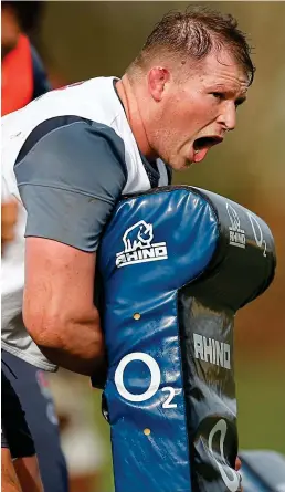  ??  ?? Swotting up: Hartley training in Oxford yesterday REUTERS