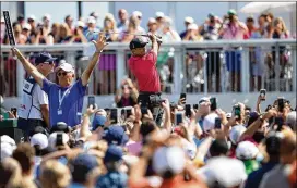  ?? ALLEN EYESTONE / PALM BEACH POST ?? Tiger Woods tees off during the Honda Classic at PGA National Resort and Spa in Palm Beach Gardens in February. Some schedule reshufflin­g by the PGA has seen the PGA Championsh­ip move from August to May in 2019.