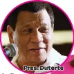  ??  ?? Pres. Duterte / Abs-cbn.com