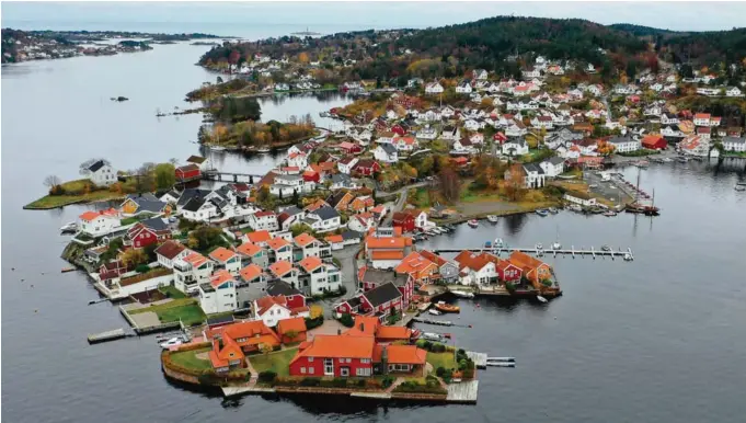  ?? FOTO: FRANK JOHANNESSE­N ?? HISØY: Boligmegle­re i Arendal er klare for vårslippet.