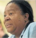  ??  ?? Naledi Pandor