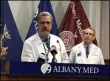  ?? MICHAEL GWIZDALA — MEDIANEWS GROUP FILE ?? Dr. Ferdinand J. Venditti, executive vice president for System Care Delivery and hospital general director at Albany Med, addresses measures being taken to treat patients during the COVID-19 pandemic.