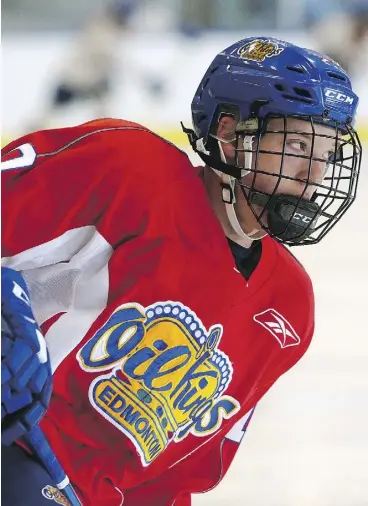  ?? LARRY WONG ?? Oil Kings forward Jake Neighbours is excited about the team’s longest road trip of the season. “I think it’s going to be fun … we’re going to just take it one game at a time.”