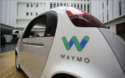  ?? ASSOCIATED PRESS FILE PHOTO ?? Waymo, Google’s self-driving unit, says its autonomous vehicles have driven more than one million kilometres on California roads.