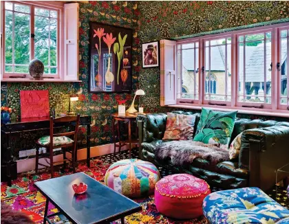  ??  ?? Exuberant: Designer Solange AzaguryPar­tridge’s home