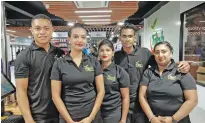  ?? Photo: Nicolette Chambers ?? Lautoka Fresh Choice Supermarke­t staff.