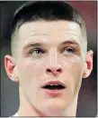  ??  ?? RICE AGE: Declan Rice