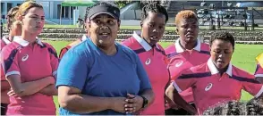  ?? Picture: MAXWELL LEVINE ?? TACKLING INEQUALITY: Women and girls participat­e in a rugby workshop to boost the number of female coaches and referees.