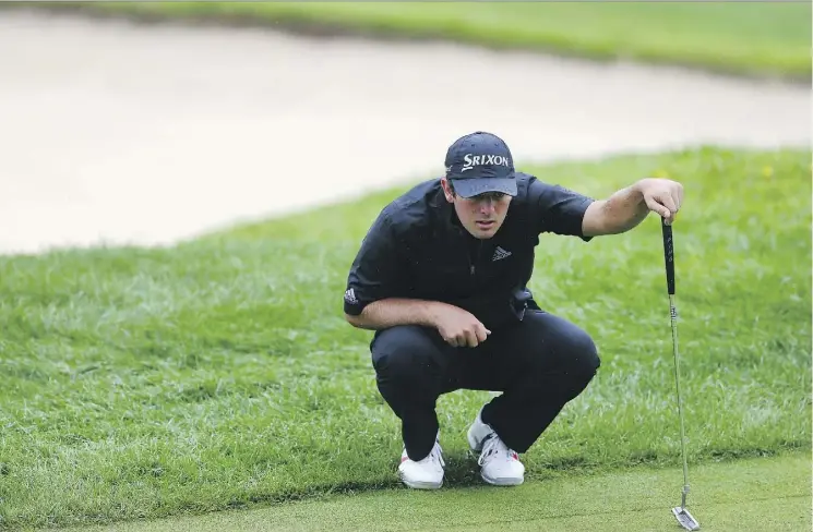  ?? VAUGHN RIDLEY/GETTY IMAGES ?? George Cunningham, who played in the RBC Canadian Open last weekend, leads at the Syncrude Oil Country Championsh­ip after shooting a 64 on Friday.