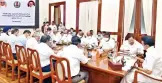  ?? ?? Chief Minister MK Stalin conducting a review meeting at Secretaria­t on Thursday