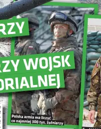  ?? ?? Polska armia ma liczyć co najmniej 300 tys. żołnierzy