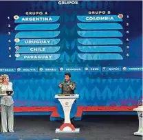  ?? AFP ?? Colombia y Argentina siguen siendo las sedes del torneo.