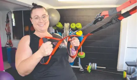  ??  ?? MOTIVATED: Kim Ernst started Embrace Fitness Solutions to help mums exercise with their bubs.