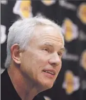  ?? Mark Boster Los Angeles Times ?? MITCH KUPCHAK BELIEVES the Lakers, who went 27- 55 last season, can contend for a title.