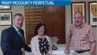  ??  ?? The Mary McGourty Perpetual Trophy was played recently in Castle Dargan. A wonderful day with great golf was enjoyed by all in the sunshine. The day was rounded off with a BBQ in the hotel in the evening. First Prize was won by Anita Carty, with 2nd...