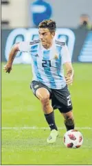  ?? FOTO: EFE ?? Dybala Tuvo minutos con Argentina