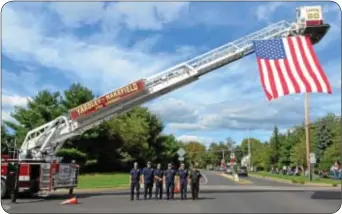  ?? Photograph­s by Jeff Goldberg ?? More than 1,000 police cars, ambulances and fire trucks from Pennsylvan­ia and New Jersey made the journey on Sept. 19 from Plymouth Township to the Washington Crossing National Cemetery in Upper Makefield Township - the final resting place for slain...