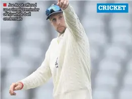  ??  ?? ■ Joe Root offered up a timely reminder of his white-ball credential­s
CRICKET