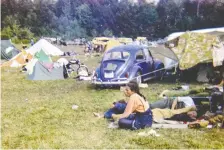  ?? ANNIE BIRCH/AFP/GETTY IMAGES ?? For the most part, the original Woodstock festival in 1969 was a peaceful event.