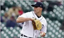  ??  ?? Detroit Tigers starting pitcher Matthew Boyd throws during the third inning of Thursday’s game.