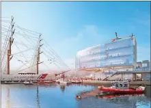  ?? RENDERING COURTESY OF PAYETTE ARCHITECTS ?? Proposed architectu­ral design for the New Coast Guard Museum.