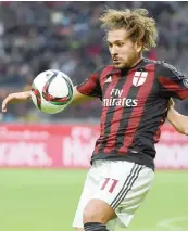  ?? ANSA ?? Alessio Cerci, 28 anni, 25 presenze in maglia rossonera