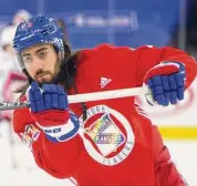  ?? Bruce Bennett/Associated Press ?? The New York Rangers’ Mika Zibanejad wears a Pride-themed jersey in warmups prior to a game against the Washington Capitals in 2021 in New York.