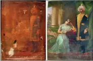  ??  ?? A Ravi Varma painting restored by Priya Khanna’s studio.