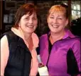  ??  ?? Terri Foley presents the prize to Madeline Doran for first Granny.